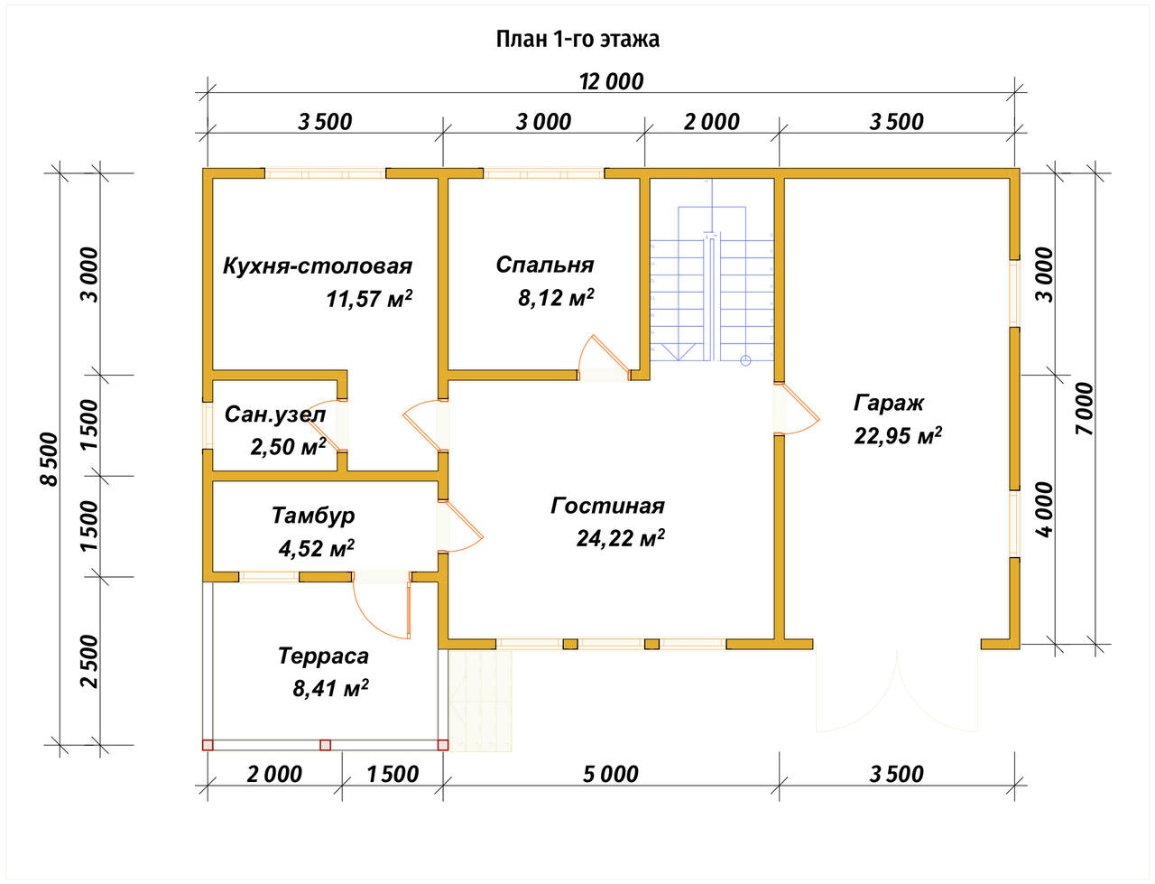 План первого этажа проекта П-111