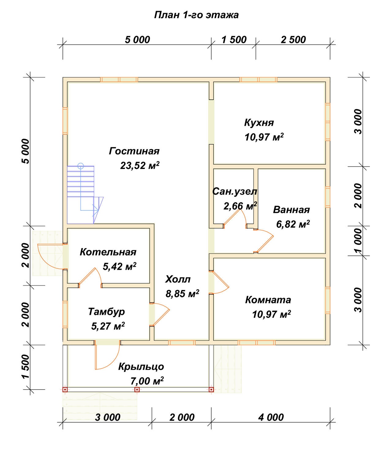 План первого этажа проекта П-126