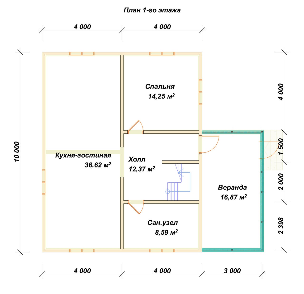 План первого этажа проекта П-131