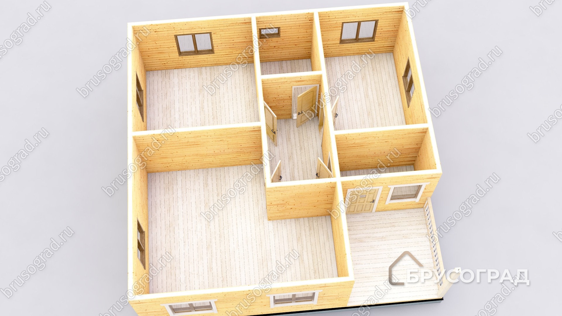 3д план проект П-14