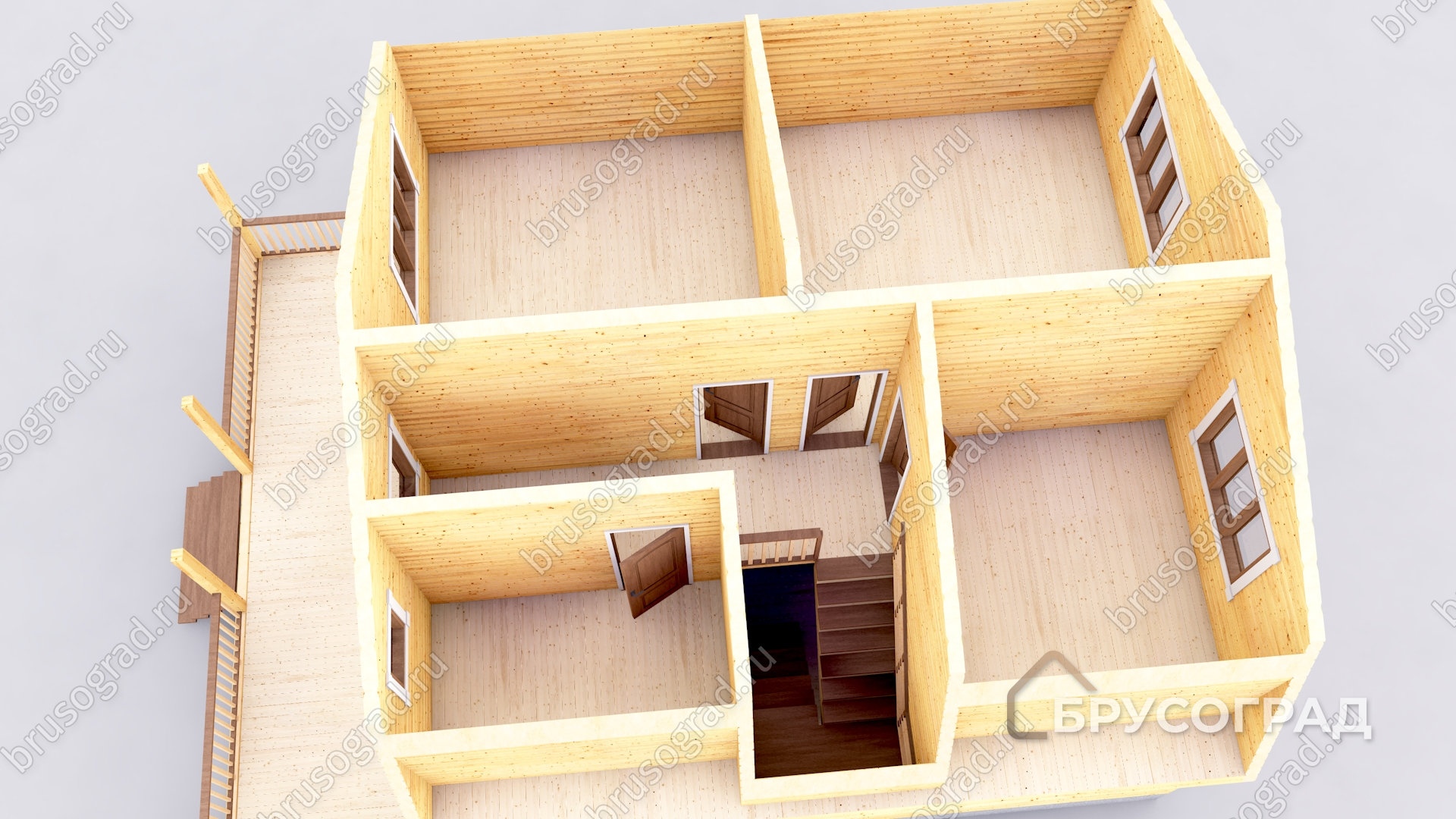 3д план проект П-144