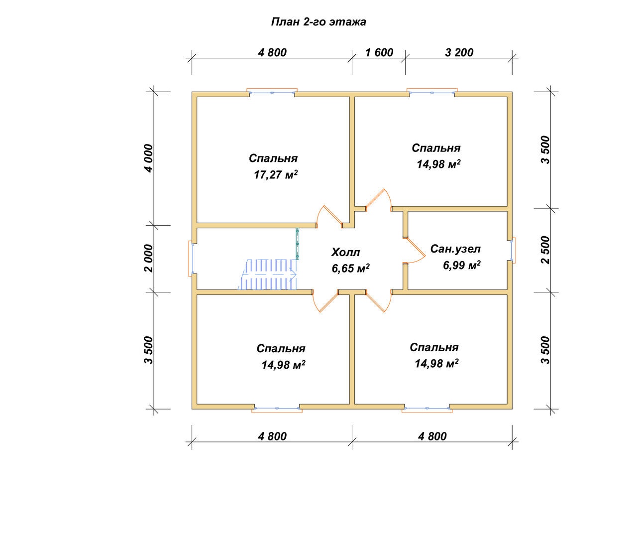 План 2-го этажа проект П-149