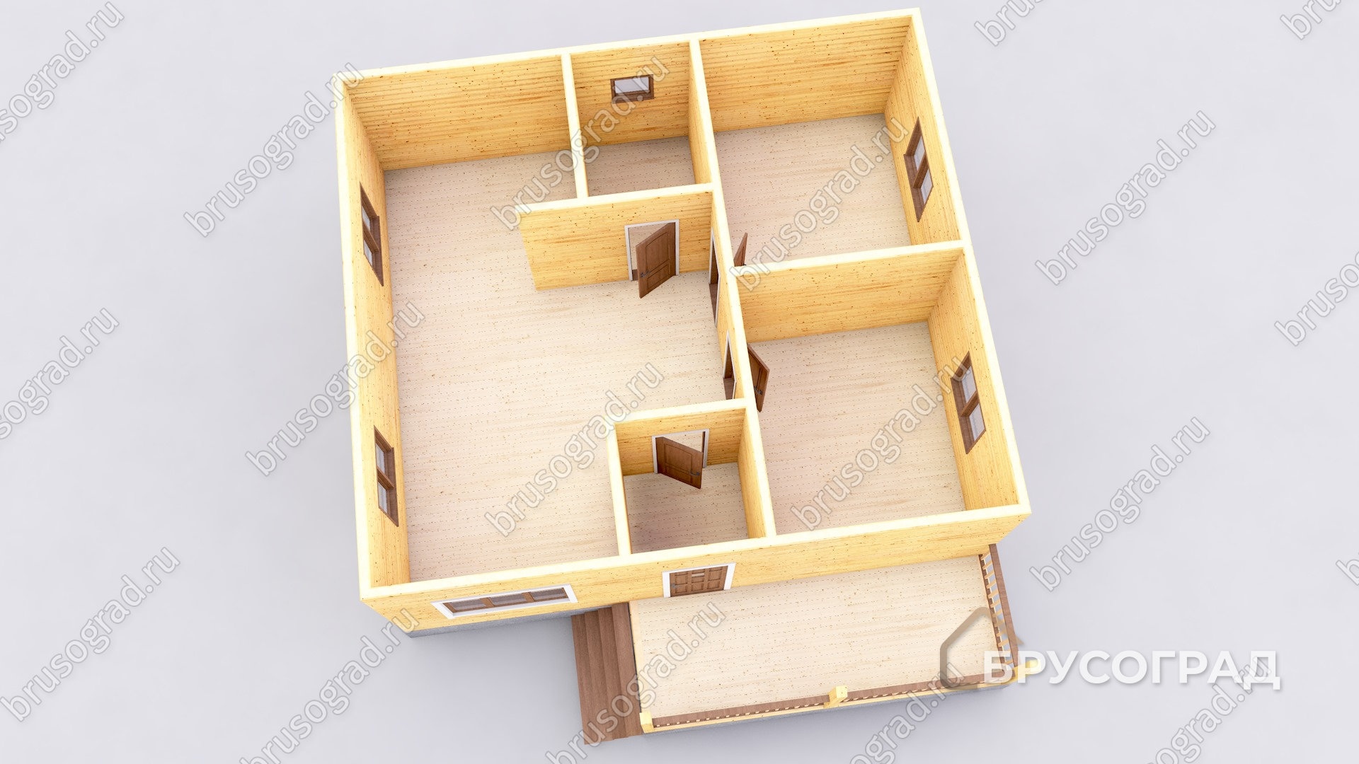 3д план проект П-20