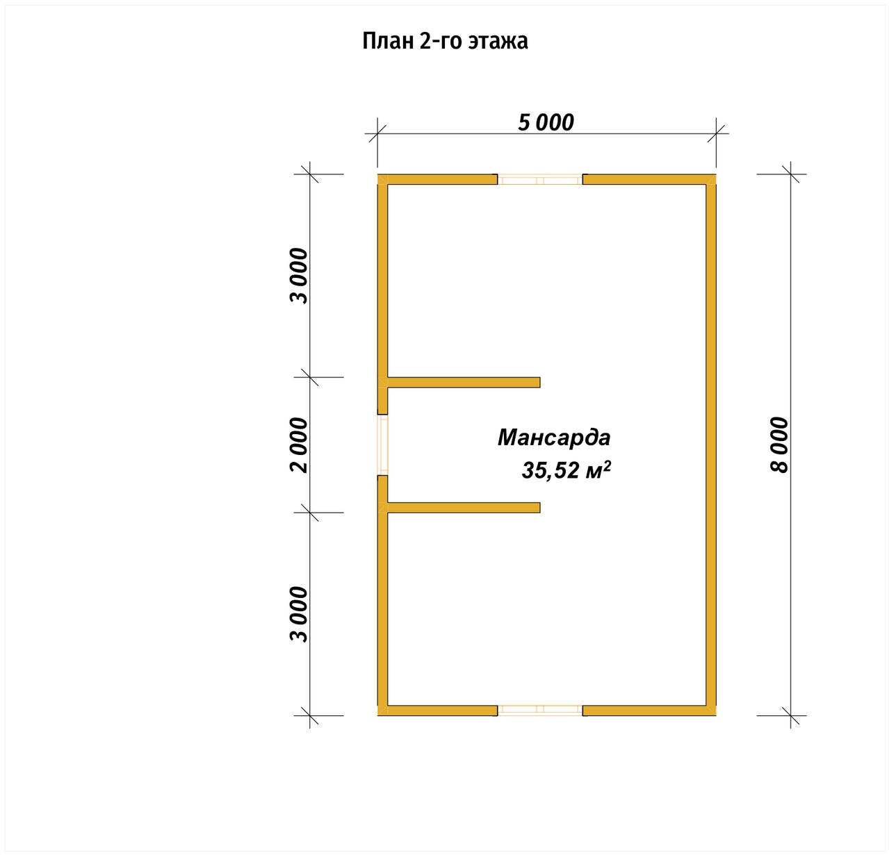План 2-го этажа проект П-29