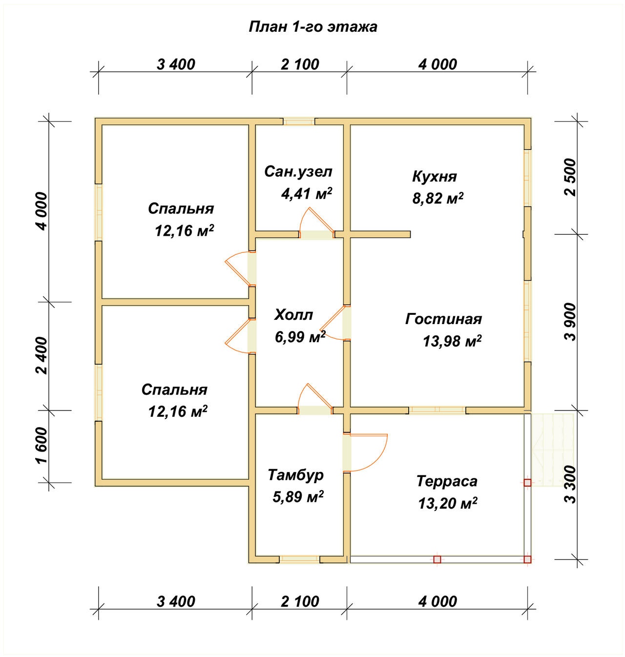 План первого этажа проекта П-31