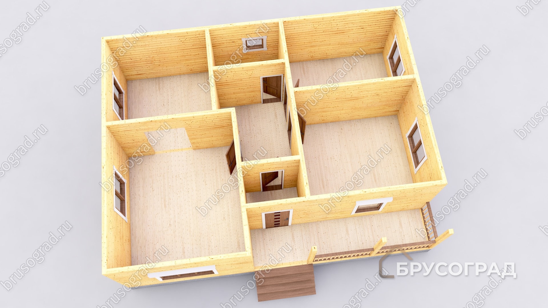 3д план проект П-35