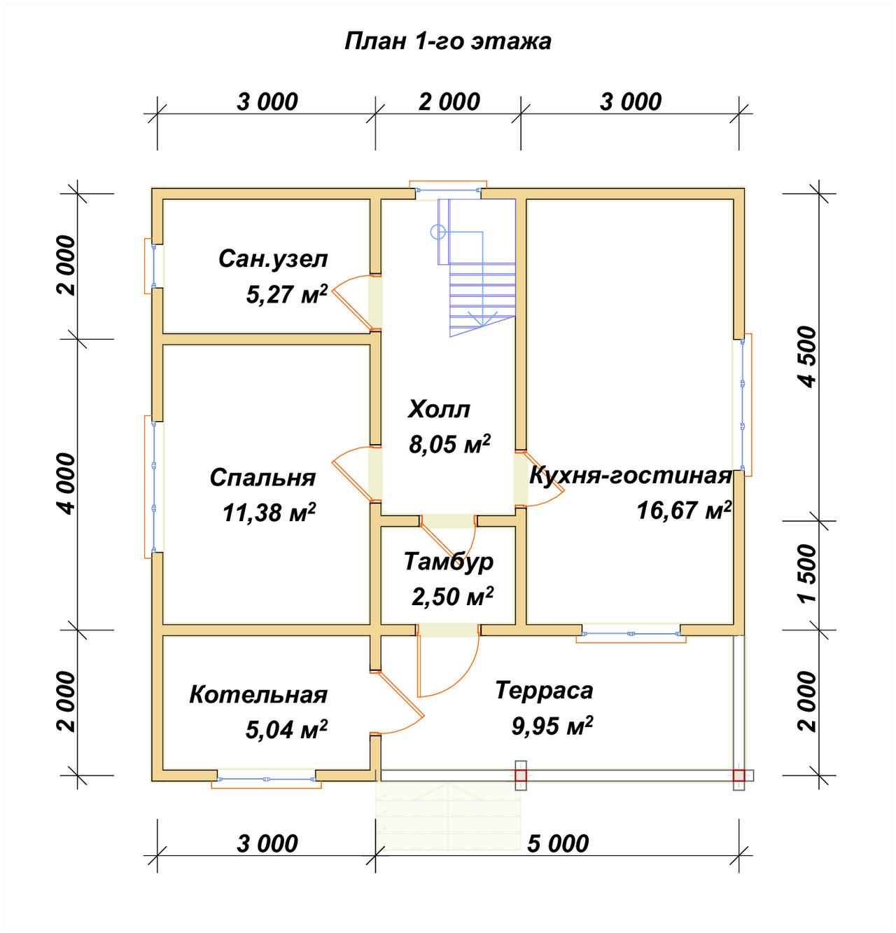 План первого этажа проекта П-39