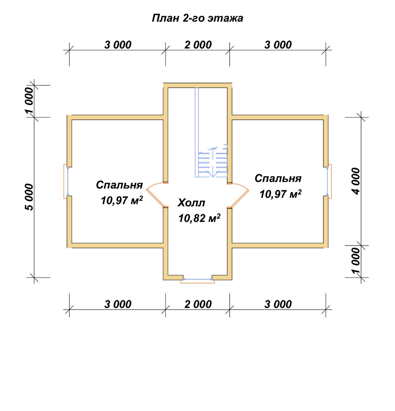 План 2-го этажа проект П-39