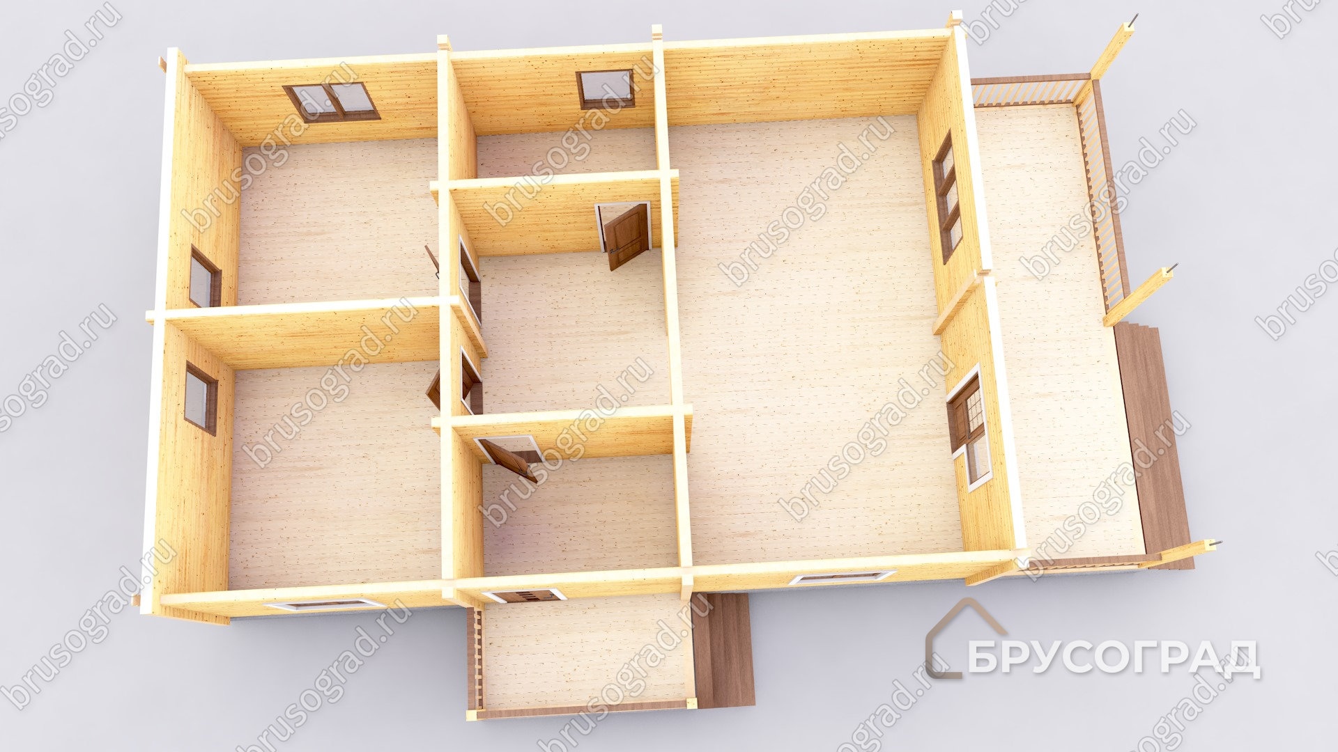 3д план проект П-43