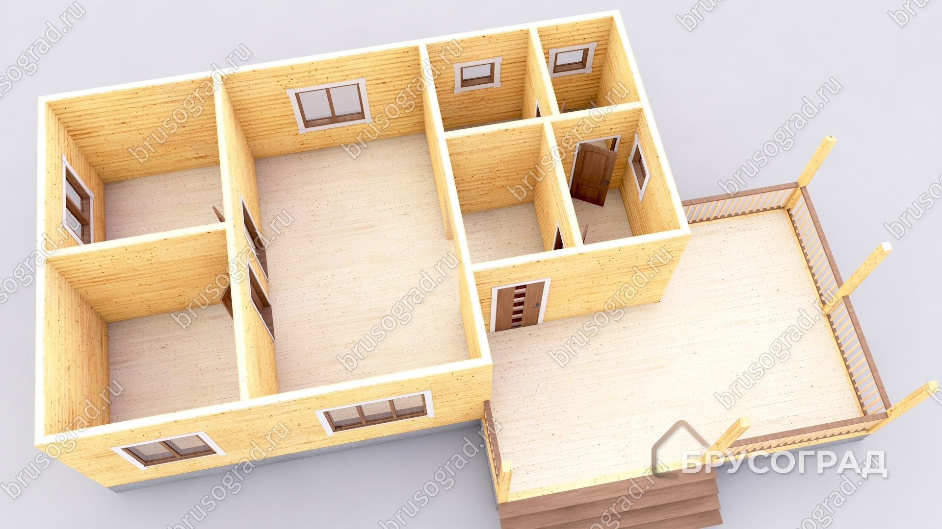 3д план проект П-45