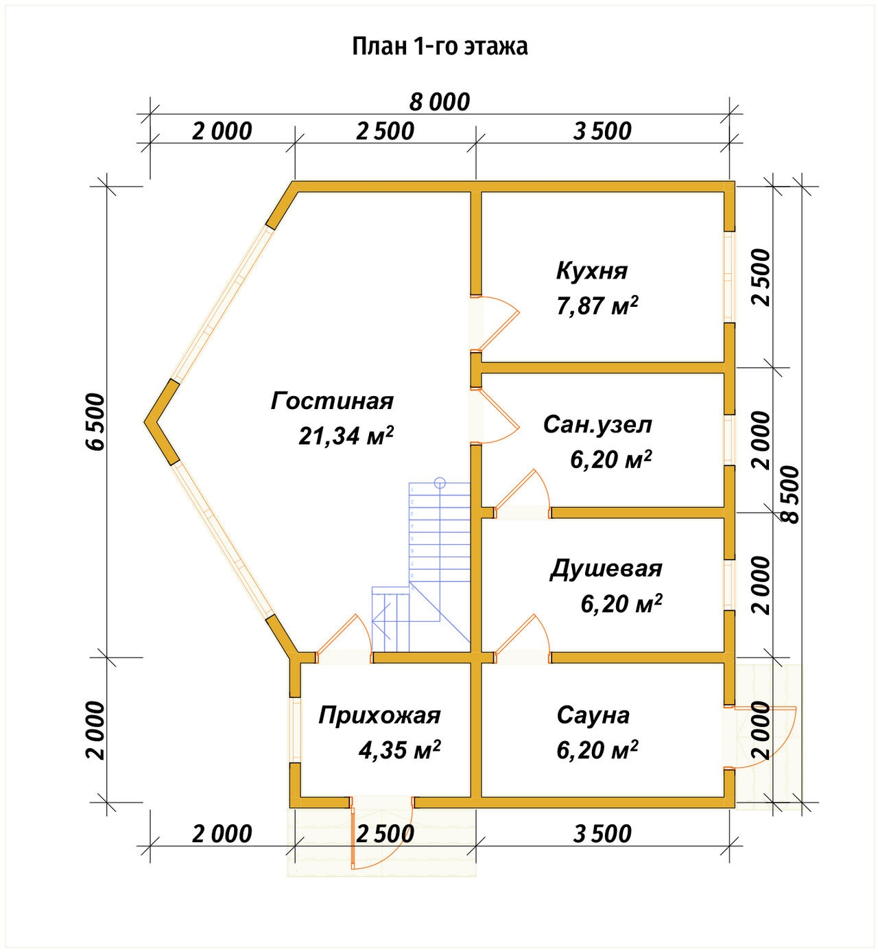 План первого этажа проекта П-47