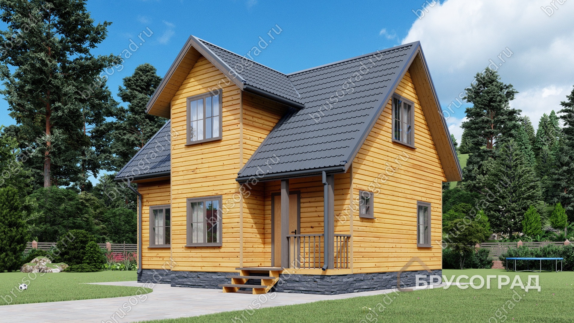 Главный вид проект П-55