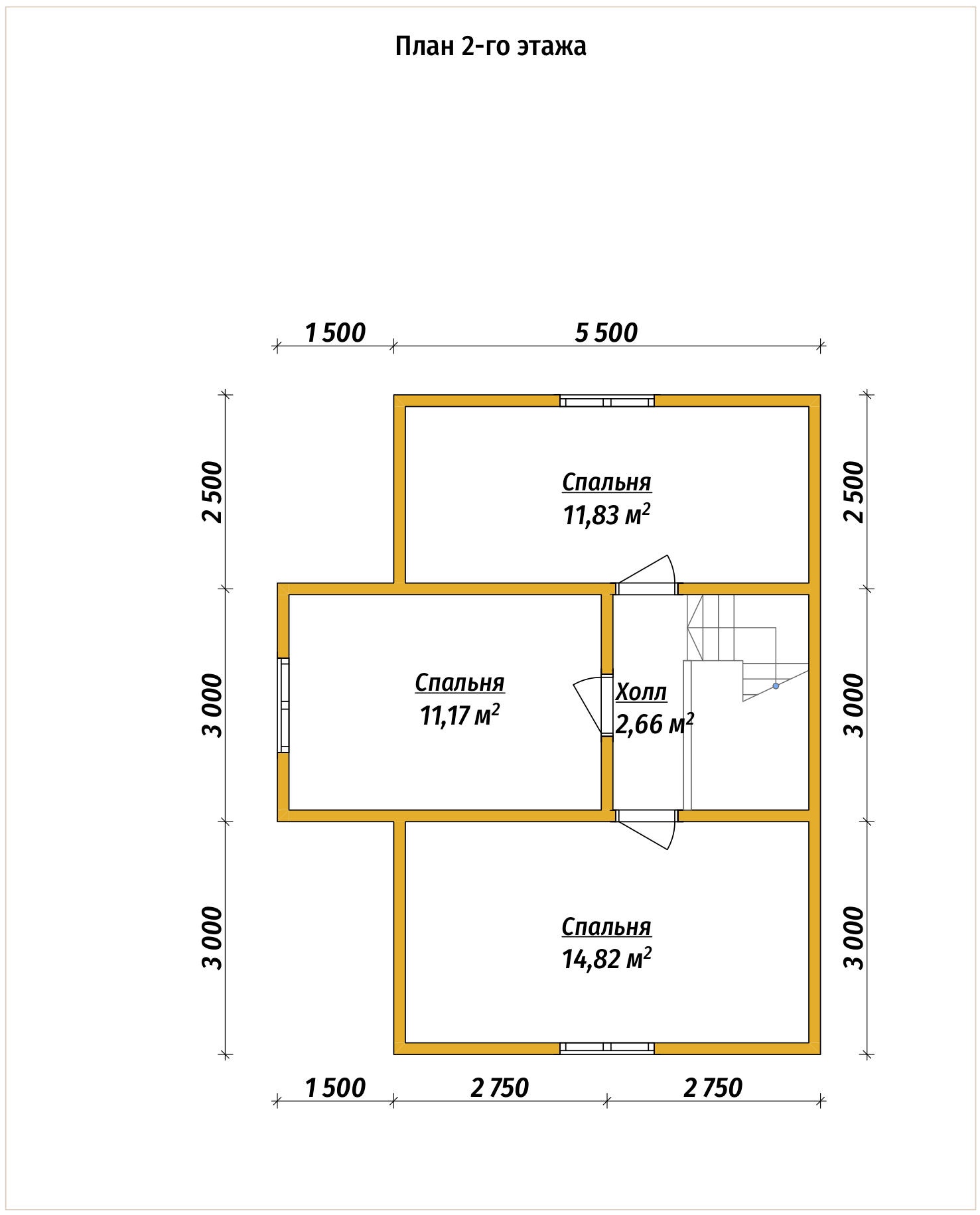 План 2-го этажа проект П-56