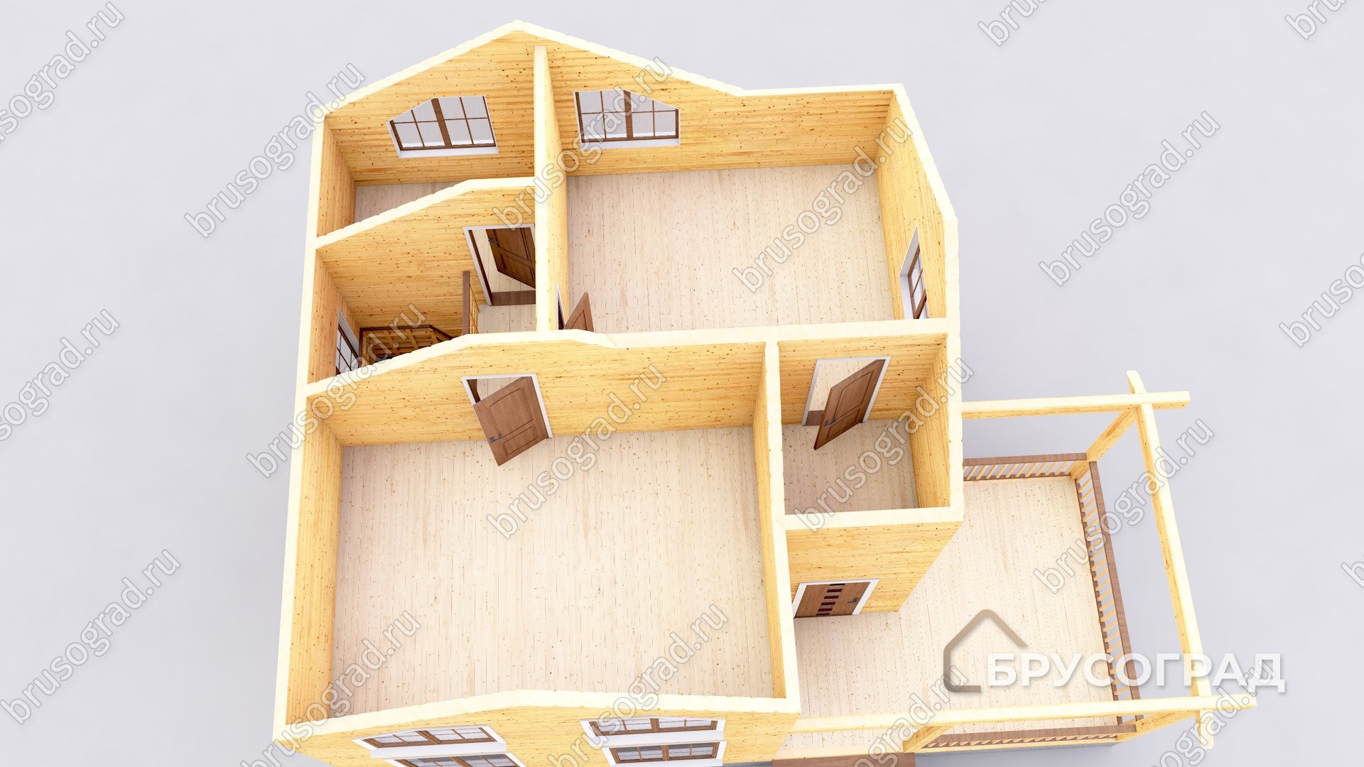 3д план проект П-60