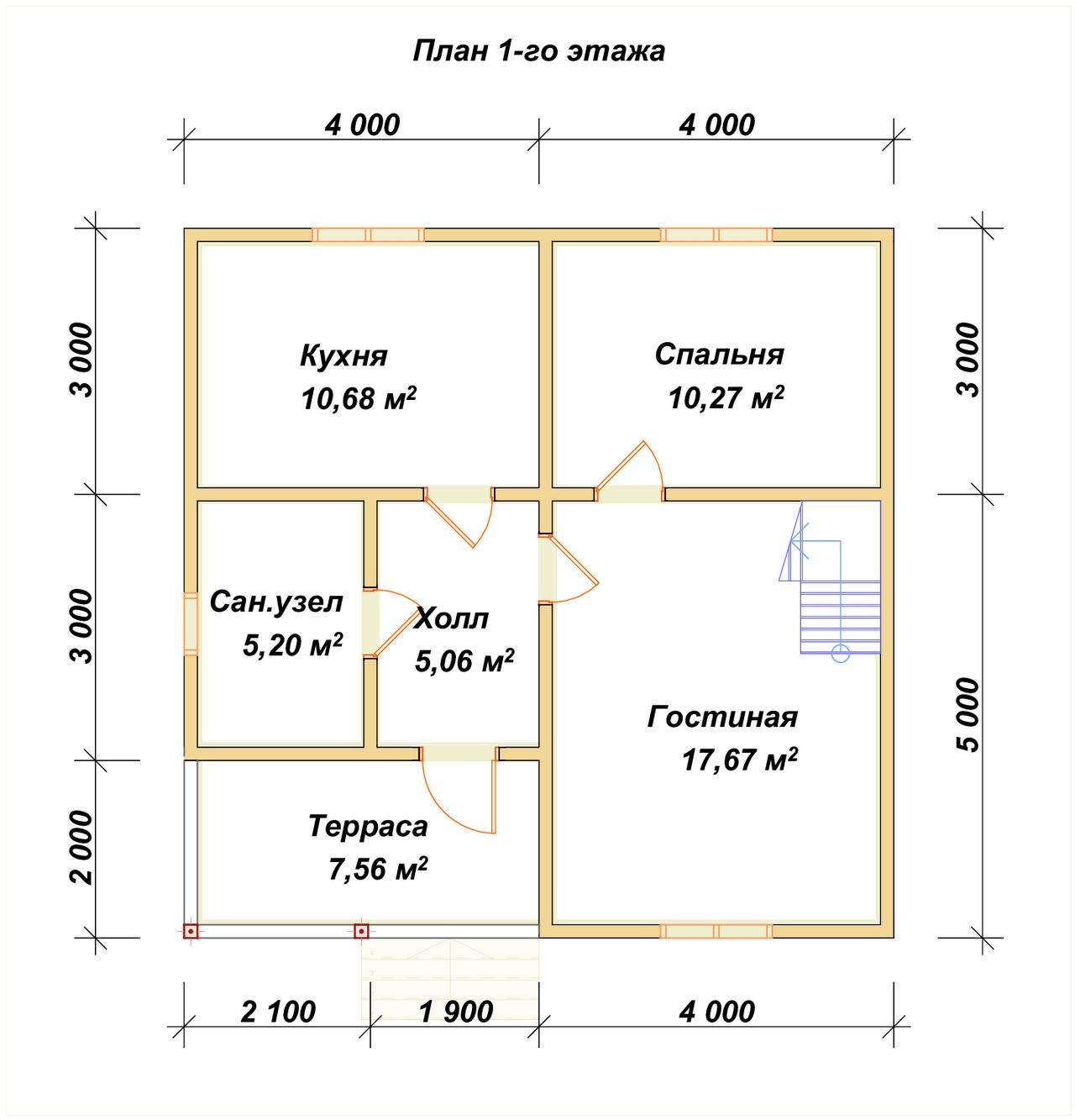 План первого этажа проекта П-65