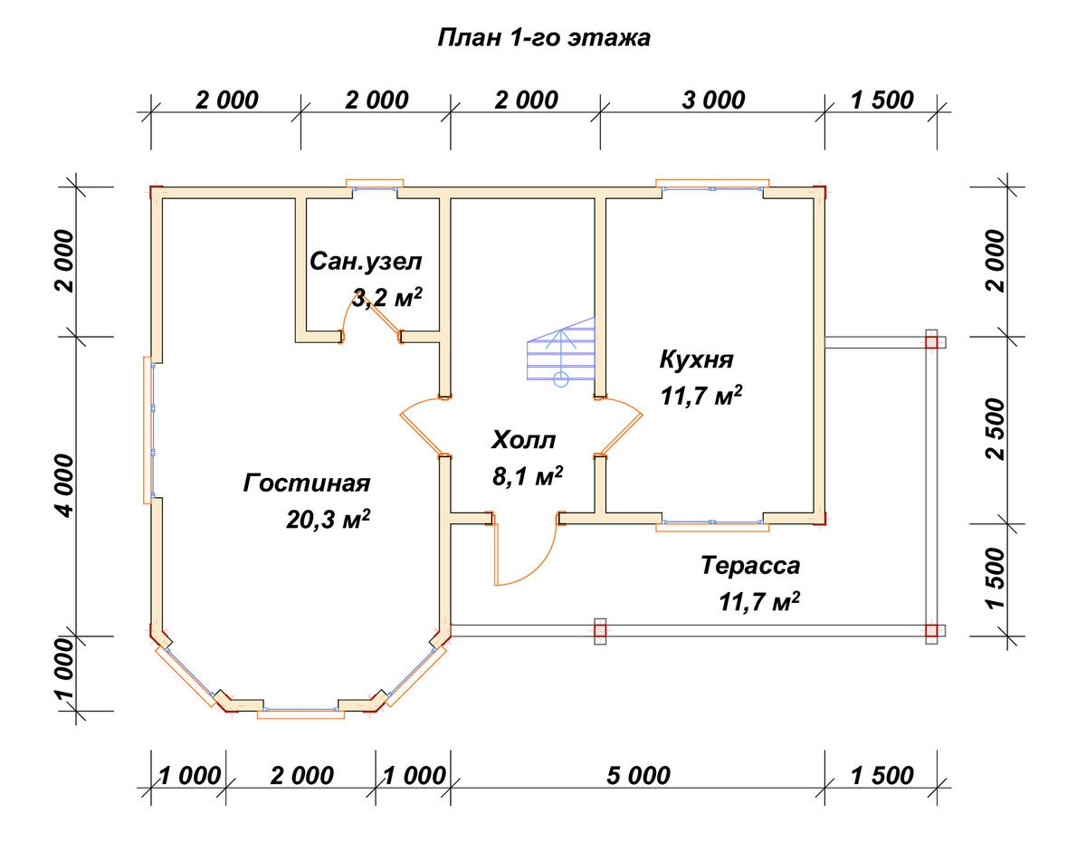 План первого этажа проекта П-71