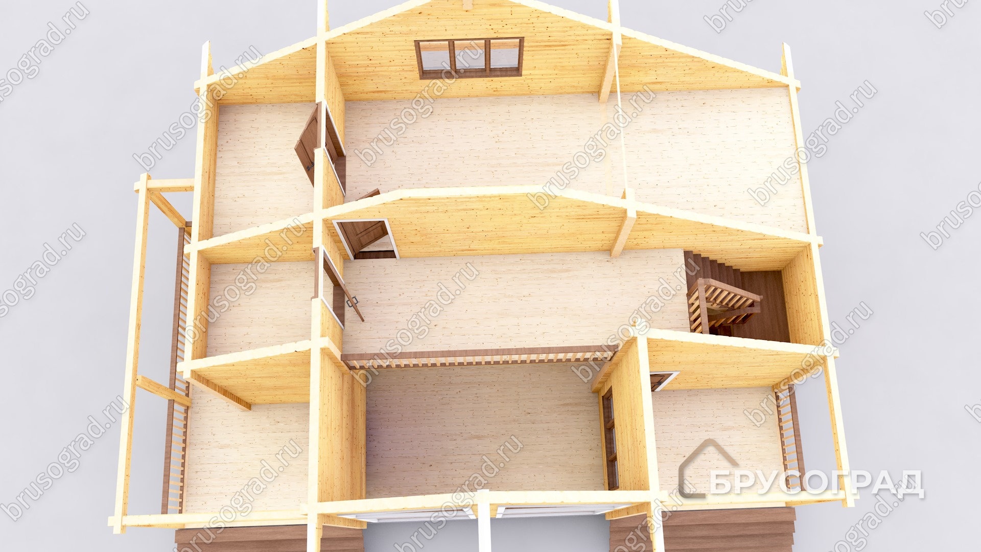 3д план проект П-74