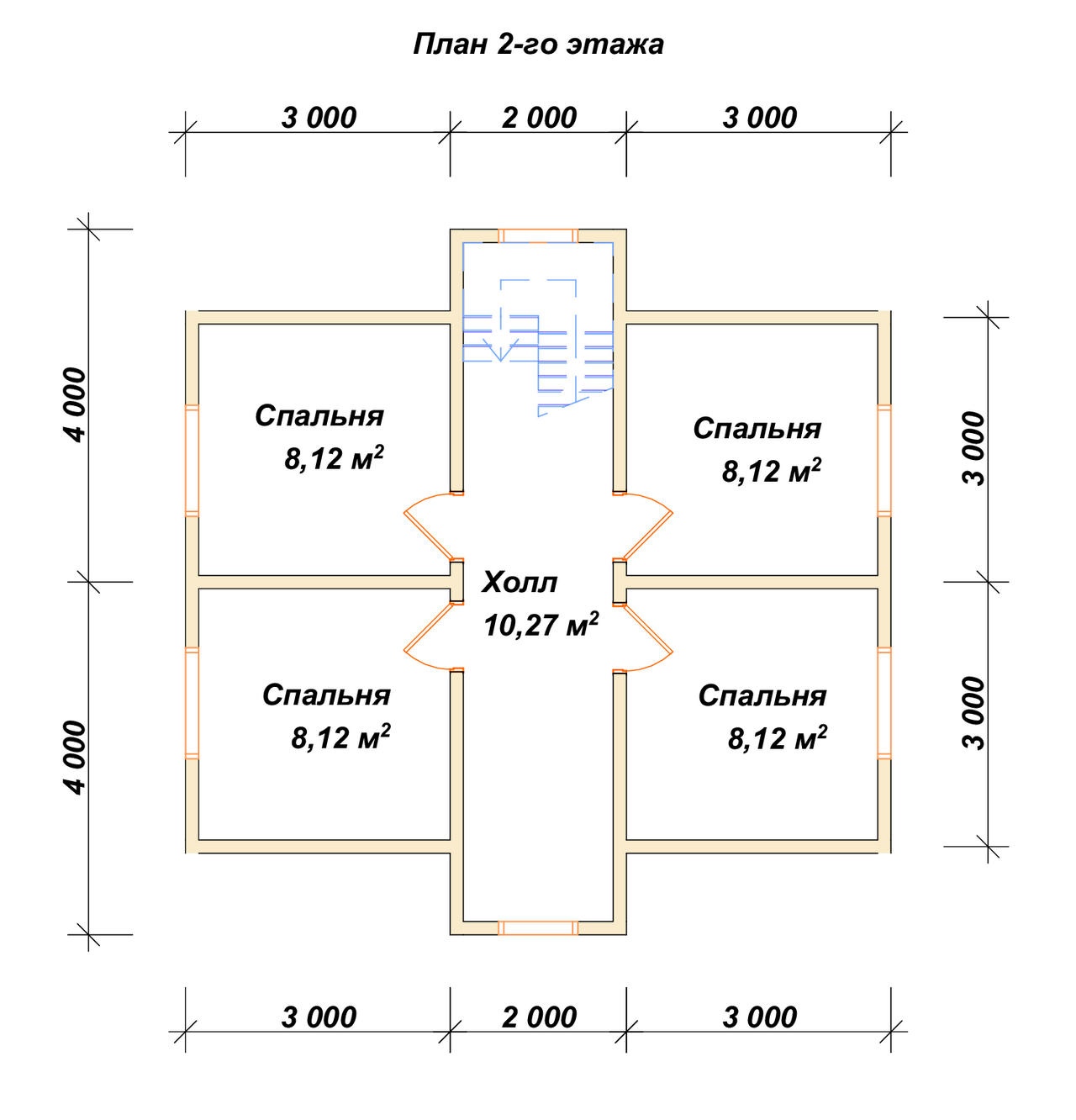 План 2-го этажа проект П-83