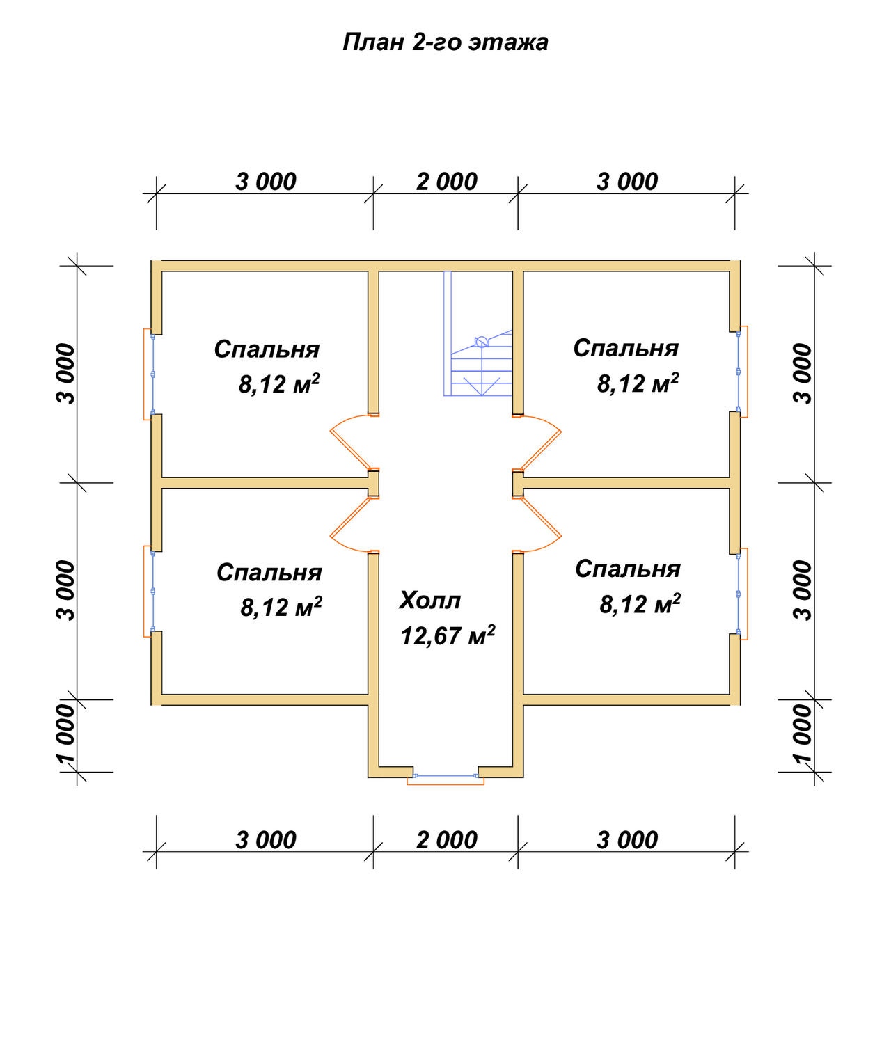 План 2-го этажа проект П-84