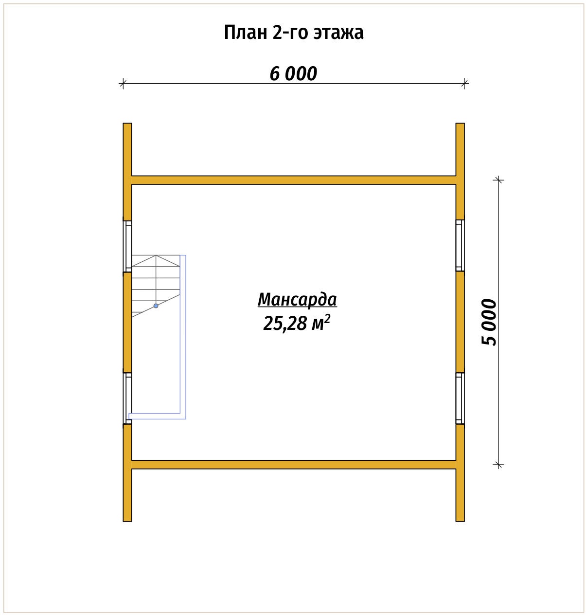 План 2-го этажа проект П-9