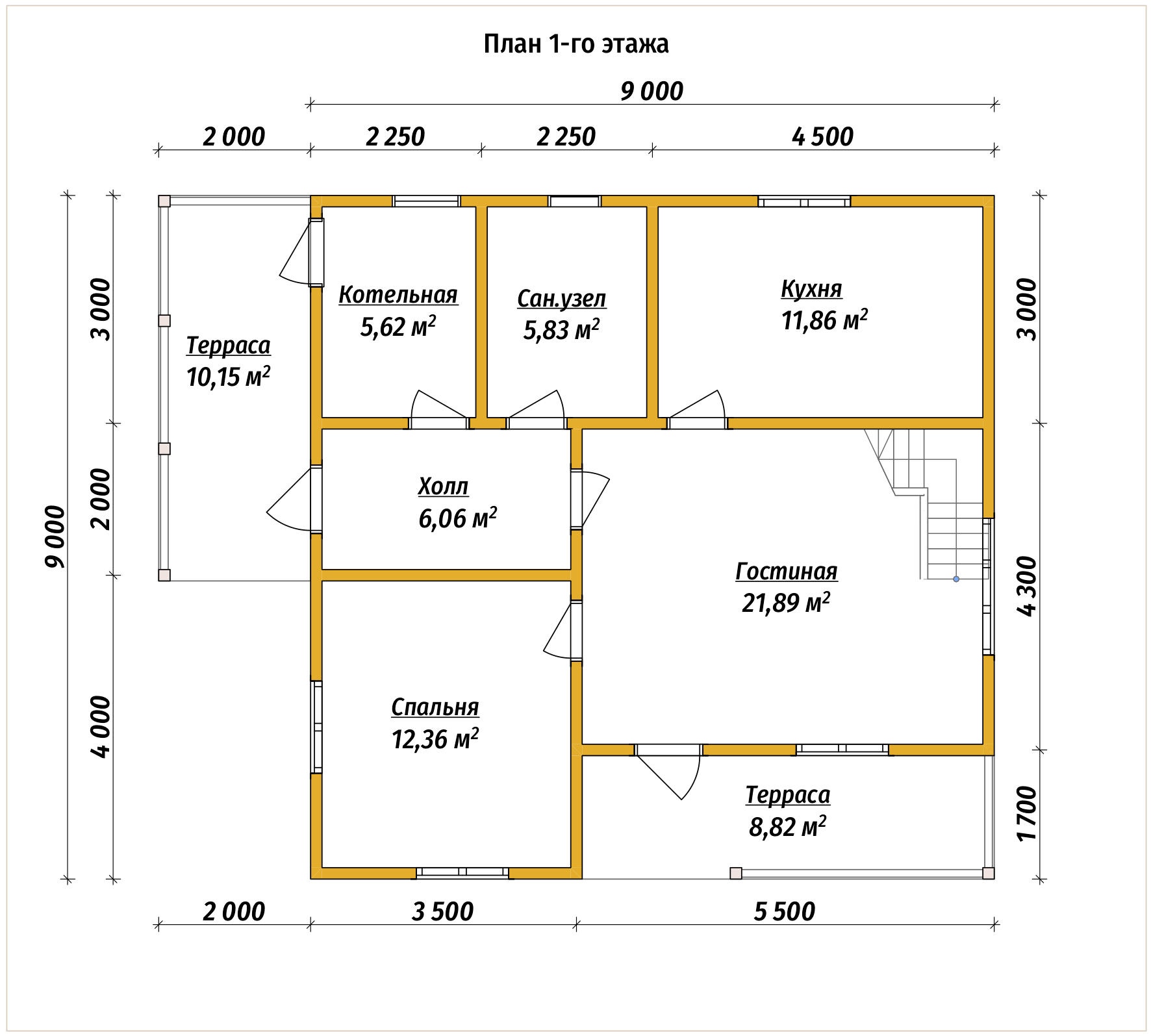 План первого этажа проекта П-99