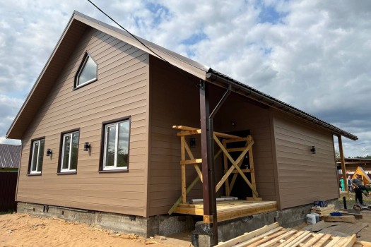 Каркасный дом 9х12 по индивидуальному проекту